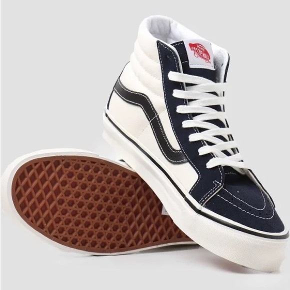 VANS SK8-HI OG Navy White Black - Picture 12 of 12